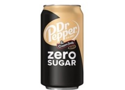 Dr Pepper Cream Soda Zero Sugar 12oz x 24 cans