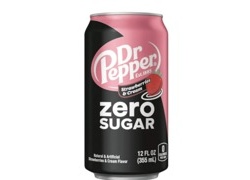 Dr Pepper Strawberries & Cream Zero 12oz x 24 cans